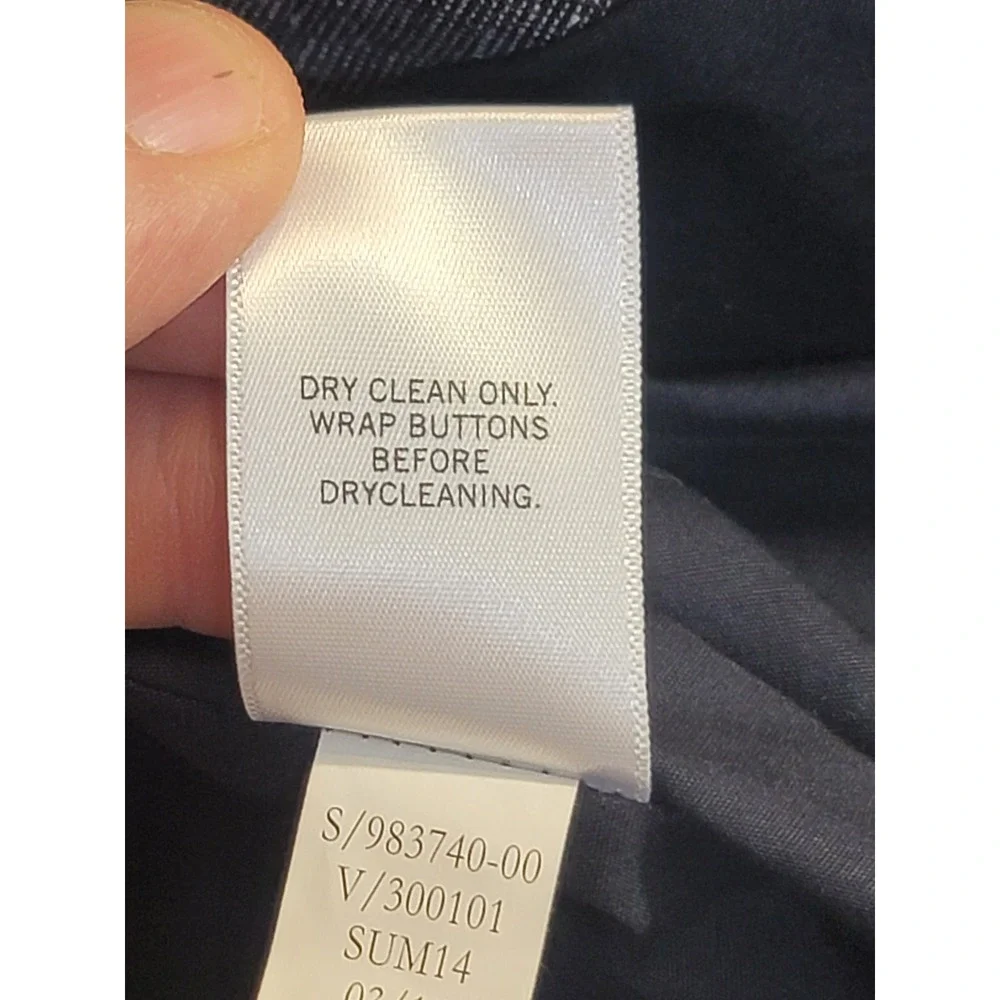 Banana Republic Career Linen Cotton Two Button Sport Coat Office Size 44 Summer